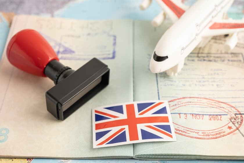 イギリスへの航空券