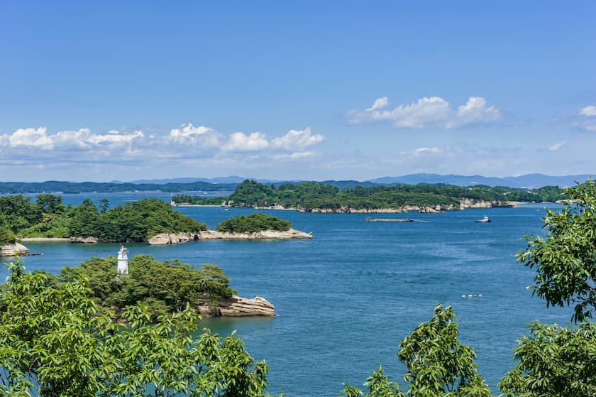 宮城県_多聞山より望む松島の風景
