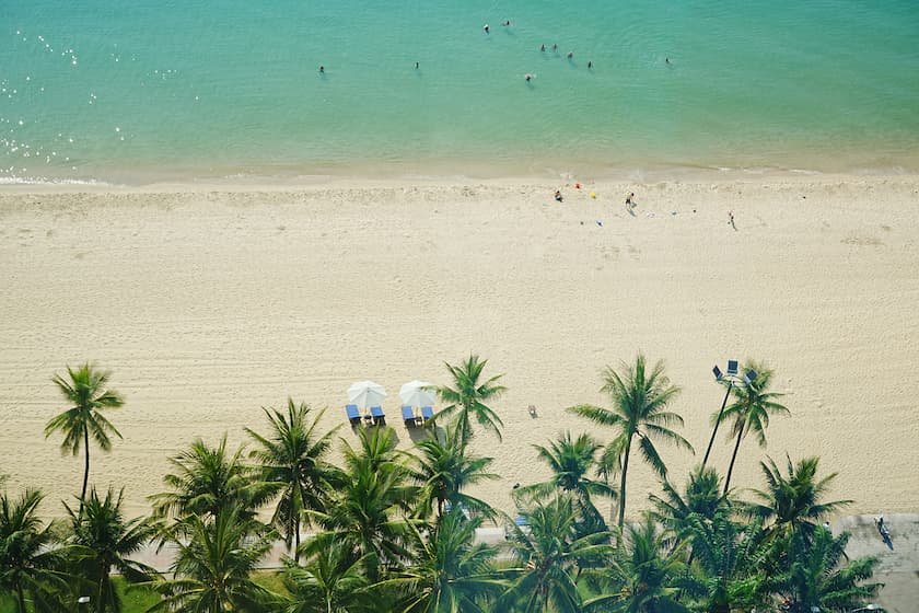 ニャチャンのビーチ