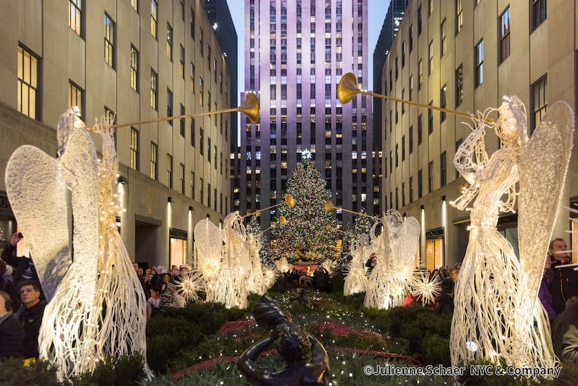ニューヨーク_ロックフェラーセンターのクリスマスツリー