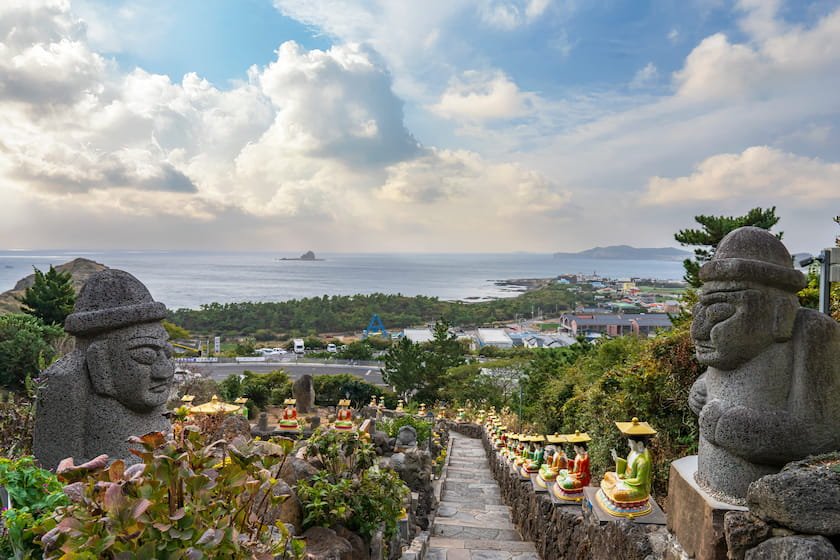 チェジュ島・山房山周辺の風景