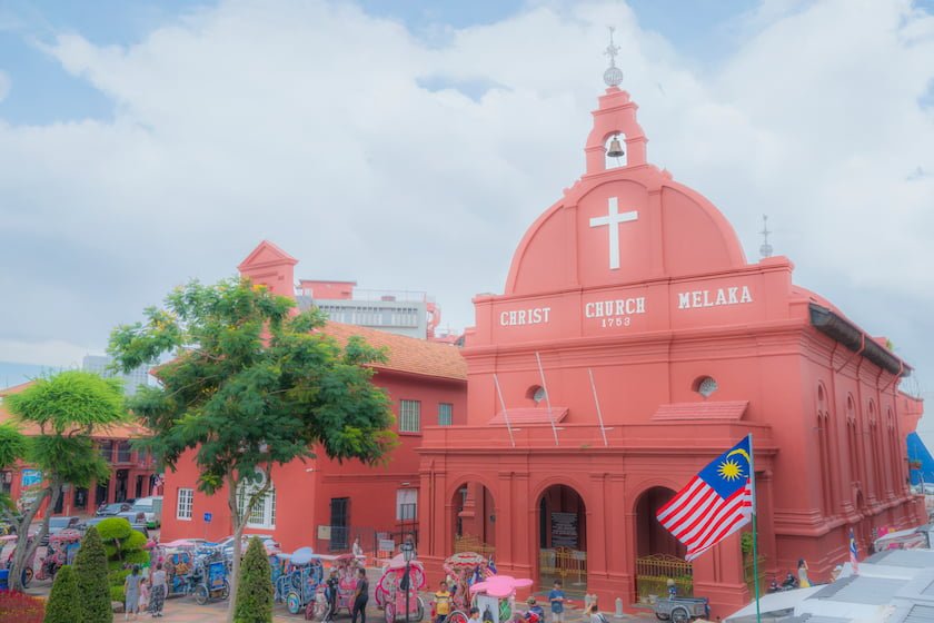 異国情緒あふれるマラッカ旧市街は、マレーシアを代表する世界遺産