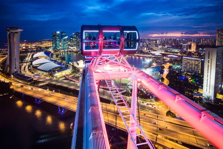 Singapore Flyerからの景色