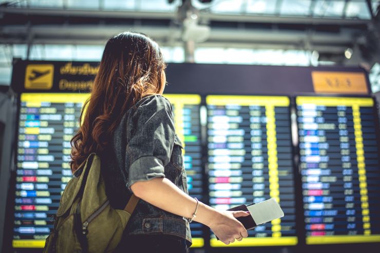 パスポートを持って空港へ