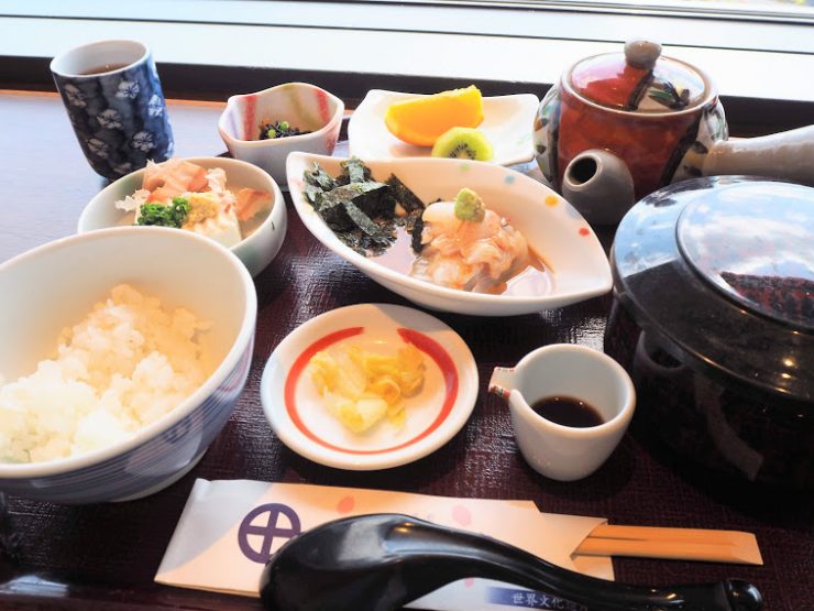 鹿児島にある仙厳園のレストランでいただいた食事