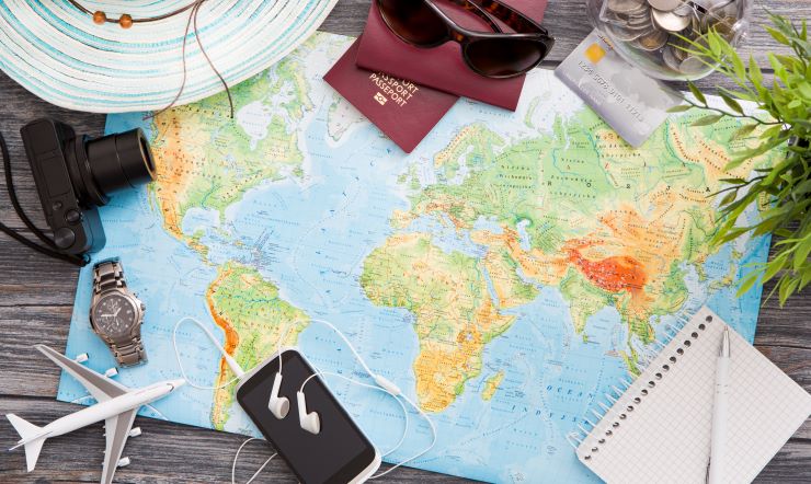 海外旅行地図