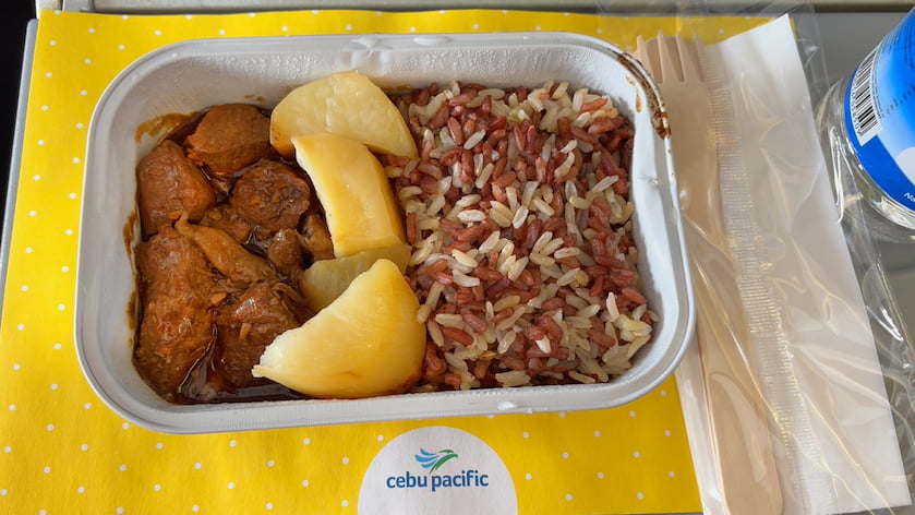 セブパシフィック航空機内食