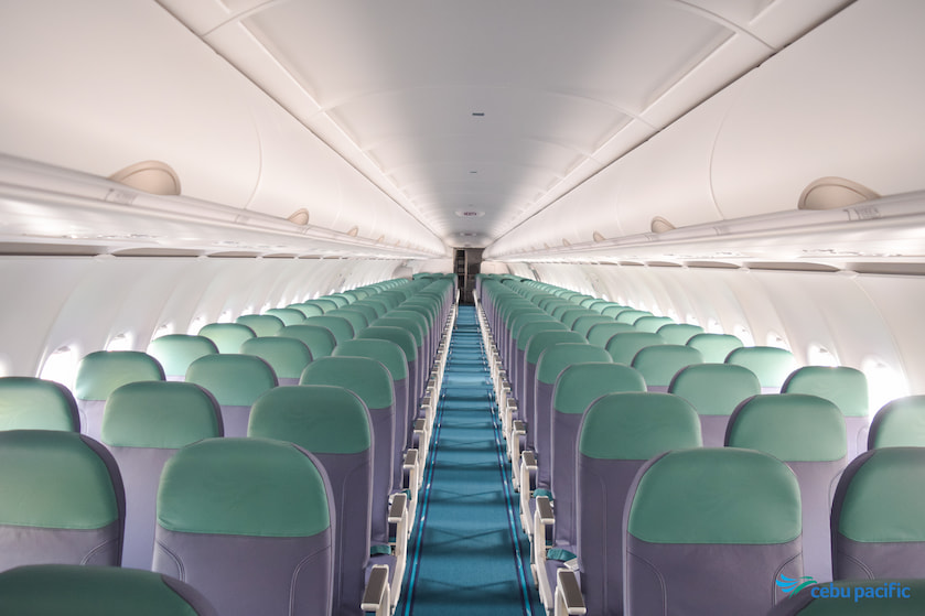 セブパシフィック機内　提供：セブパシフィック航空