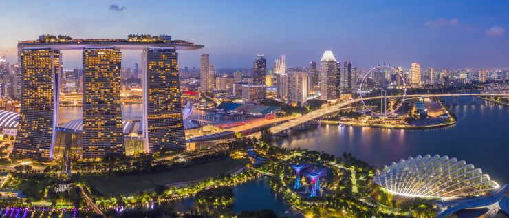 シンガポールの夜景