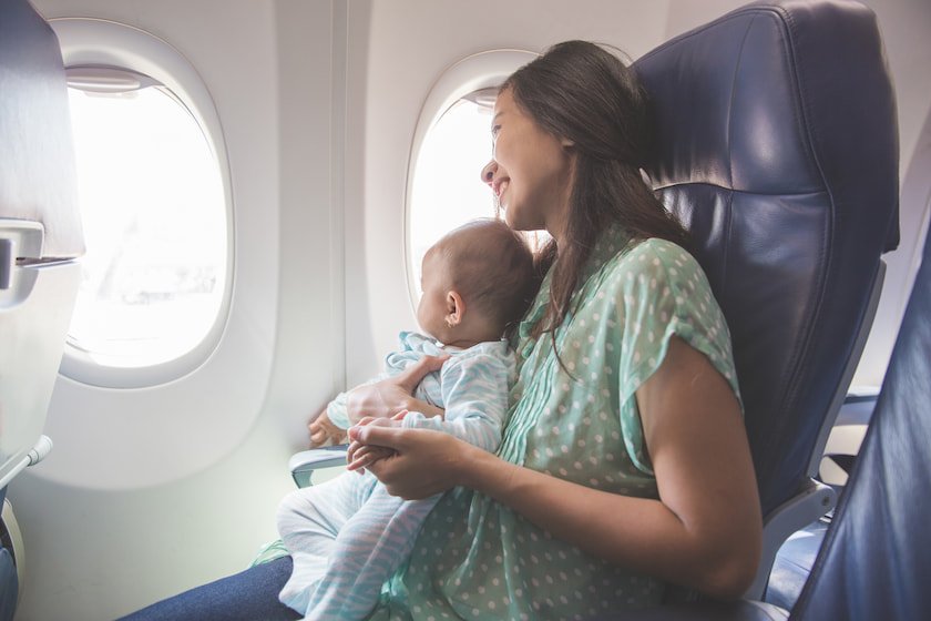 母娘航空旅行