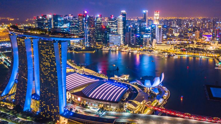 シンガポールの夜景