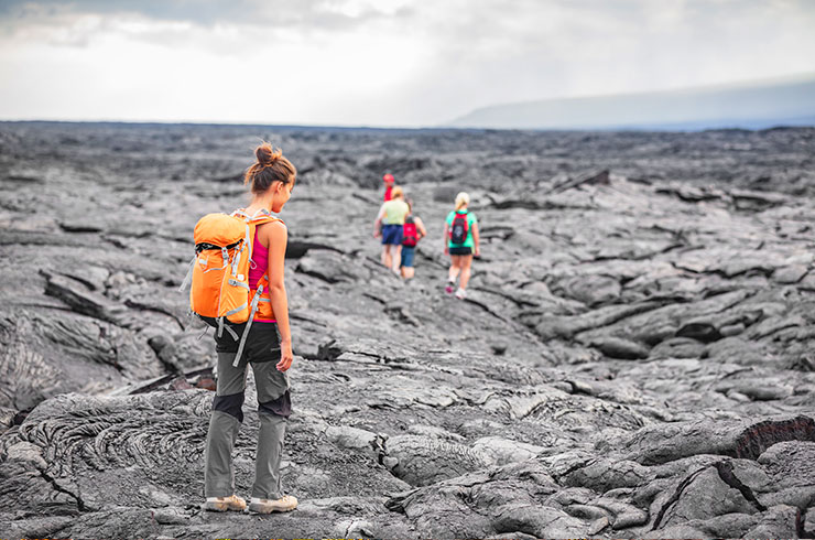 キラウエア火山の服装