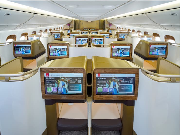 エミレーツ航空B777ビジネスクラス