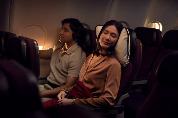 カンタスエコノミークラス　提供：QANTAS
