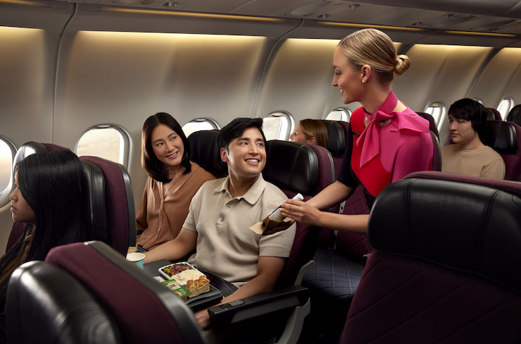 カンタスエコノミークラス　提供：QANTAS