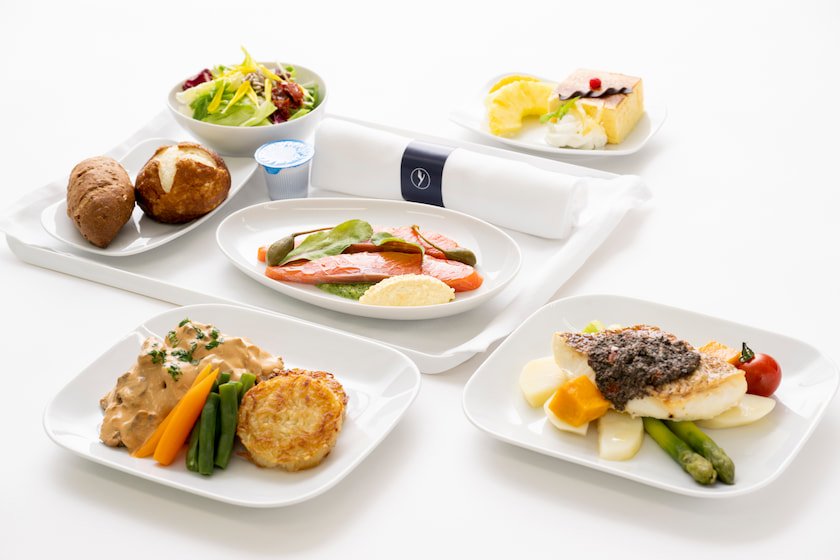 ルフトハンザ航空 機内食一例