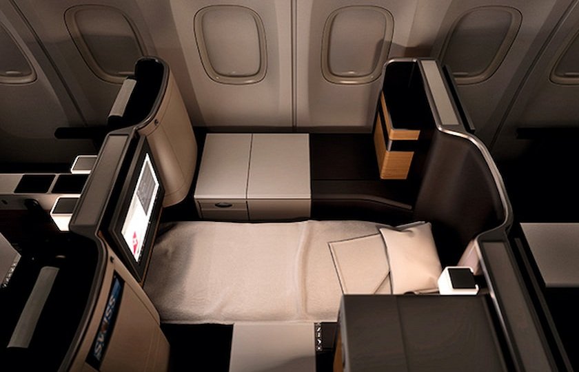 スイス インターナショナル エアラインズ ビジネスクラス一例