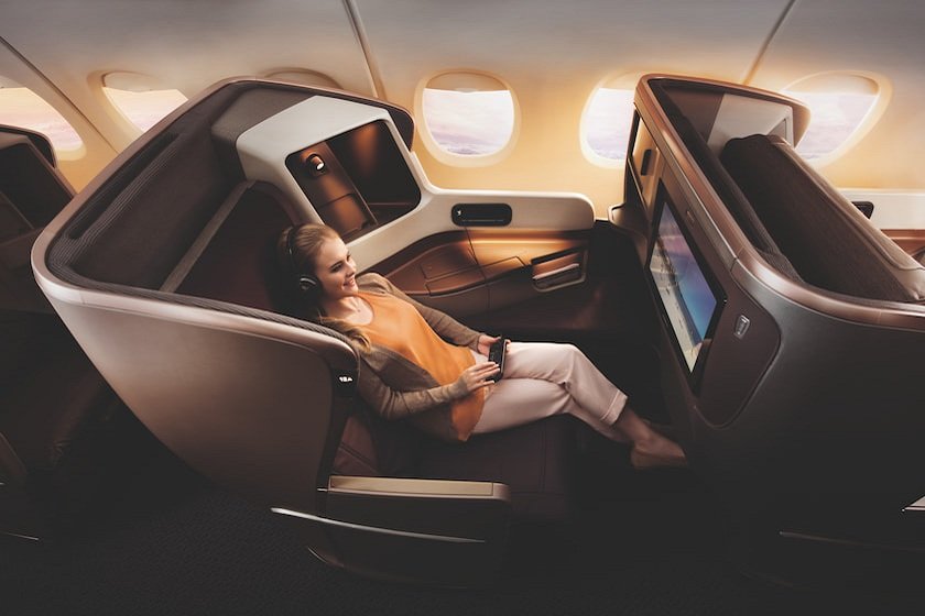 シンガポール航空ビジネスクラス一例