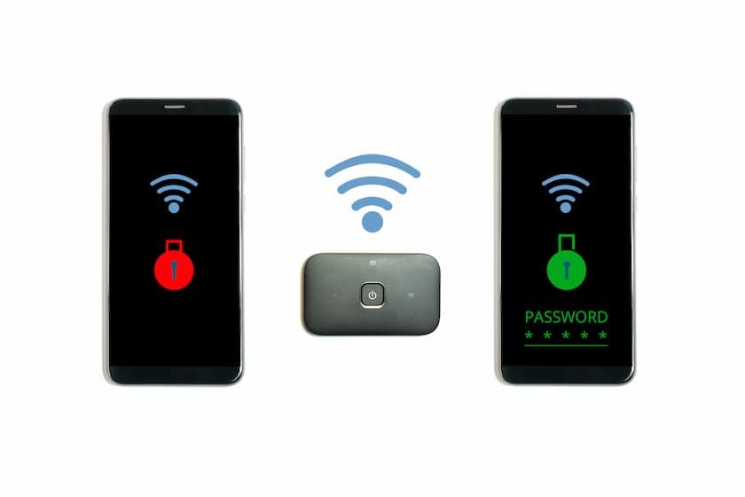 スマートフォンをWi-Fiに接続するイメージ
