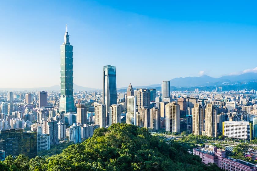 台北101を望む街並み