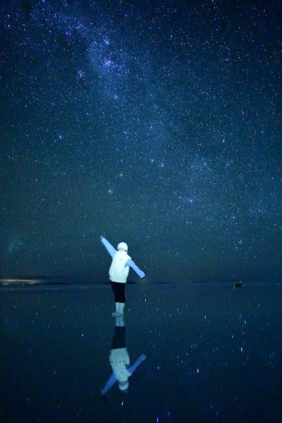 ウユニ塩湖星空