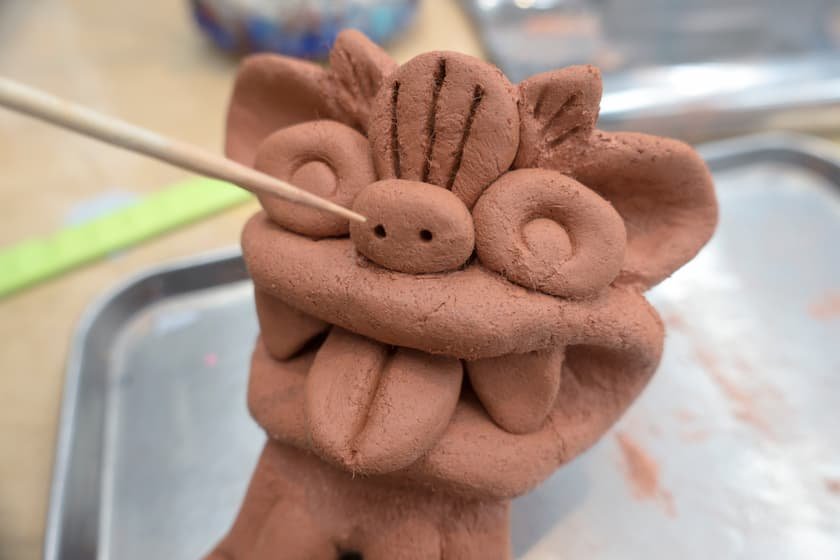 やちむんシーサー作り体験イメージ