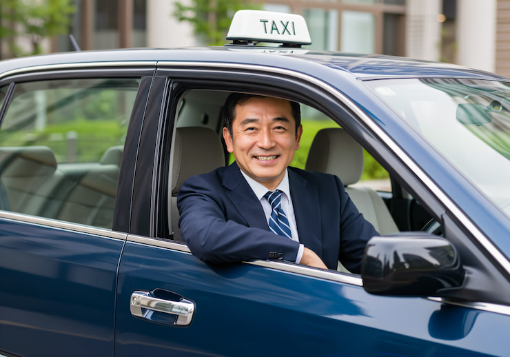 男性タクシードライバー