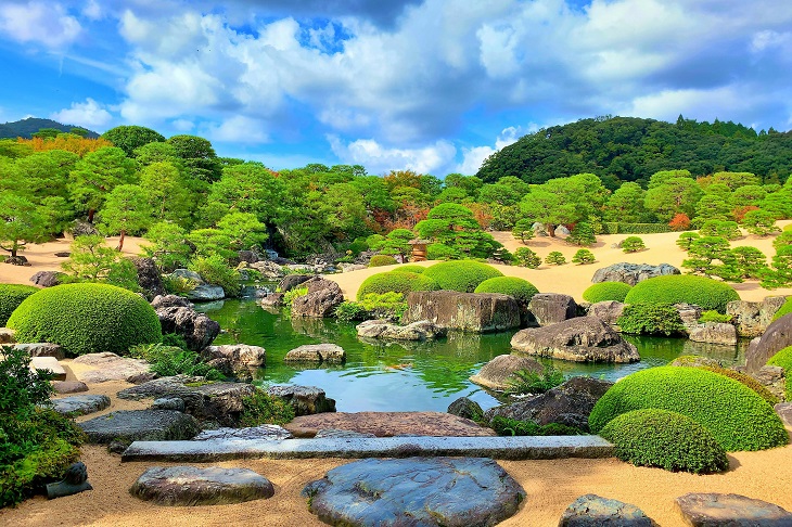 足立美術館　白砂青松庭