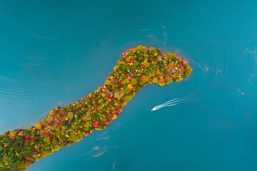 中禅寺湖 八丁出島