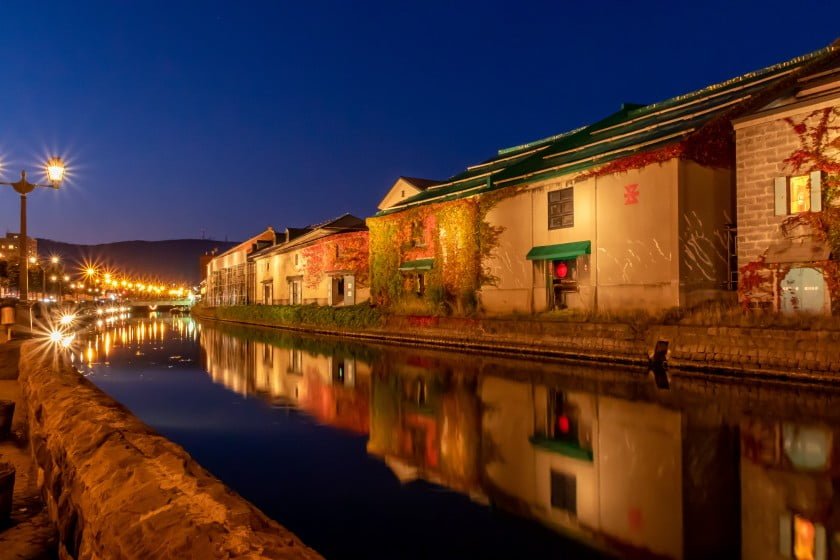 小樽運河ライトアップ