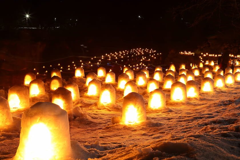 湯西川温泉 かまくら祭り1 画像提供：日光市観光協会