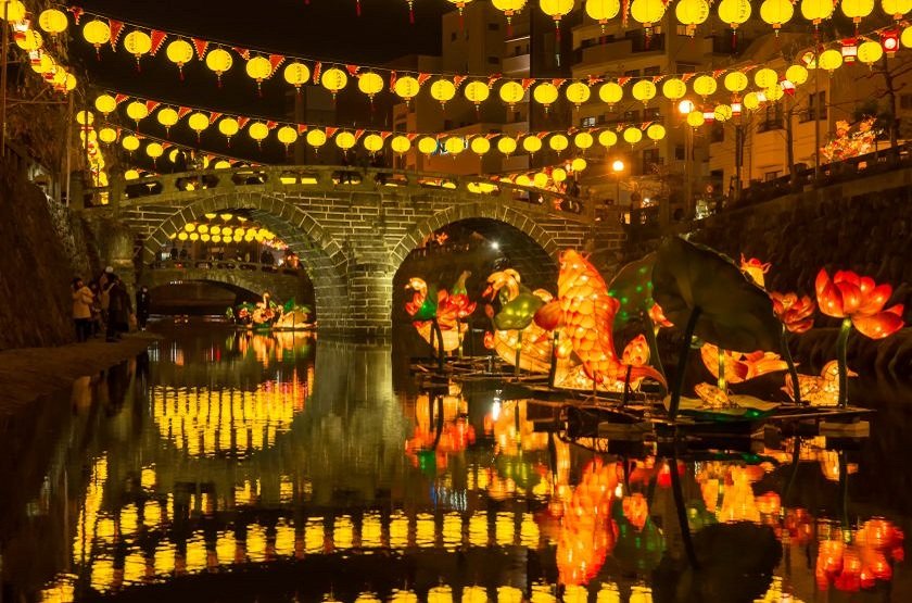 長崎ランタンフェスティバル 眼鏡橋