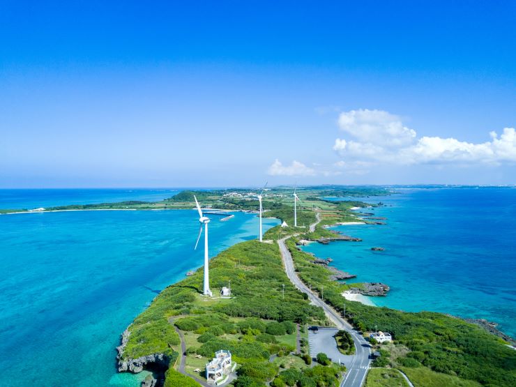 宮古島「西平安名岬・風力発電」