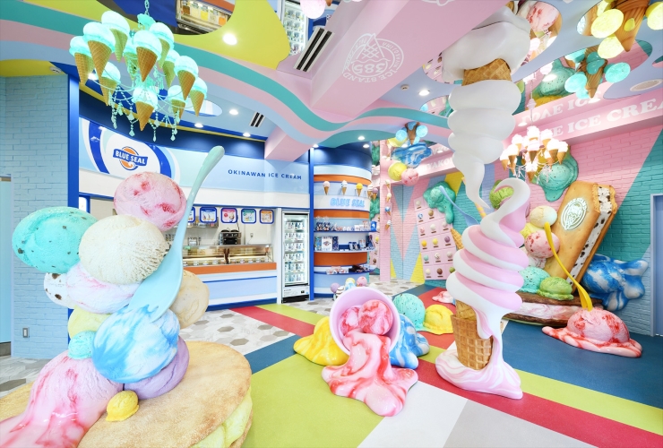 ICE STAND 385はフォトジェニックでSNS映え間違いなし！　提供：パームタウン