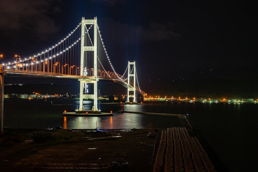 白鳥大橋展望台からの夜景