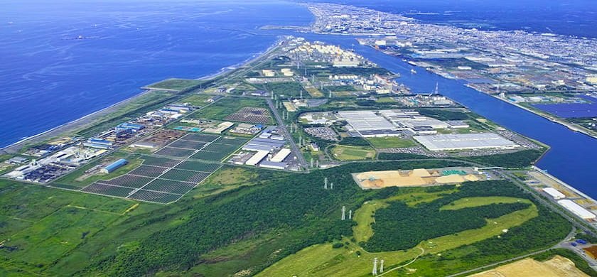 苫小牧港苫小牧市空撮