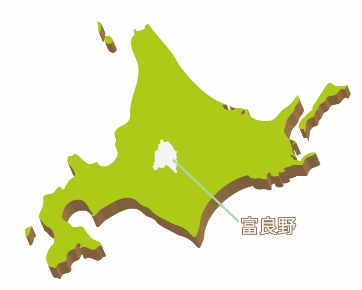 北海道地図 富良野の位置
