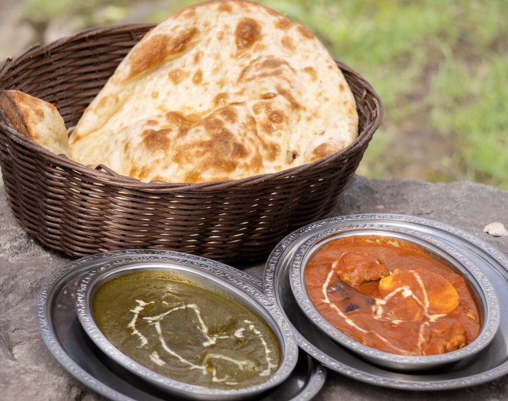 名物となっている本格インドカレー　提供：やわらぎの里 豊平峡温泉