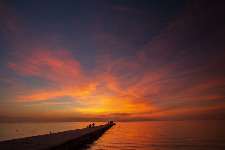 竹富島の夕日