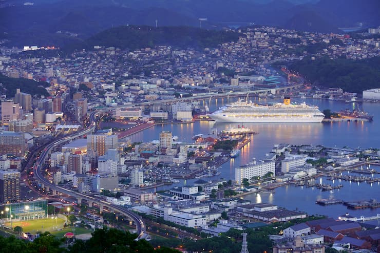 佐世保_市街地の夜景