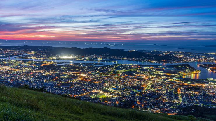 皿倉山 夕焼け