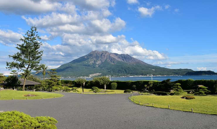 仙厳園借景 提供:仙厳園