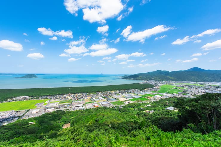 鏡山からの展望 提供:佐賀県観光連盟