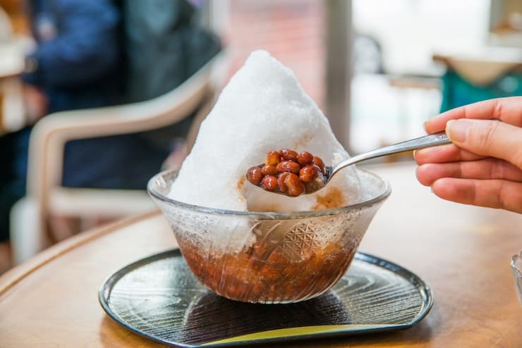 沖縄ならではの冷たいスイーツ！ぜんざい