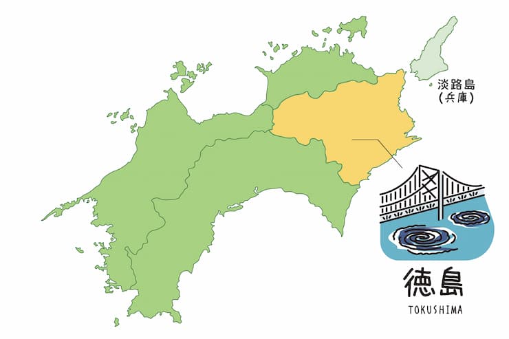 徳島県マップ