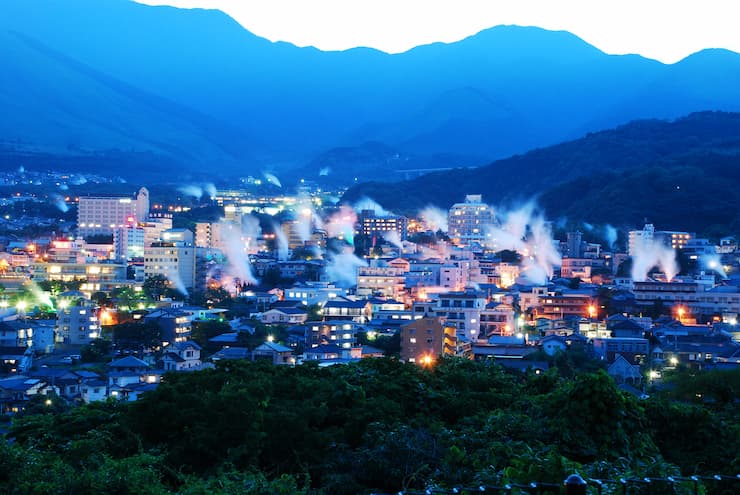 大分県_別府温泉の景観