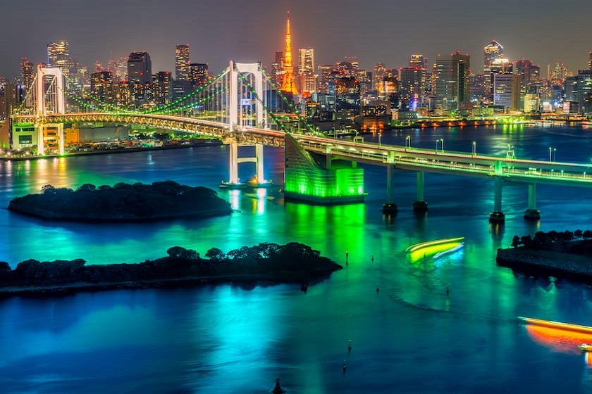 レインボーブリッジの夜景