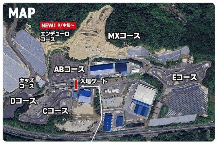 名阪スポーツランドMAP　提供：名阪スポーツランド