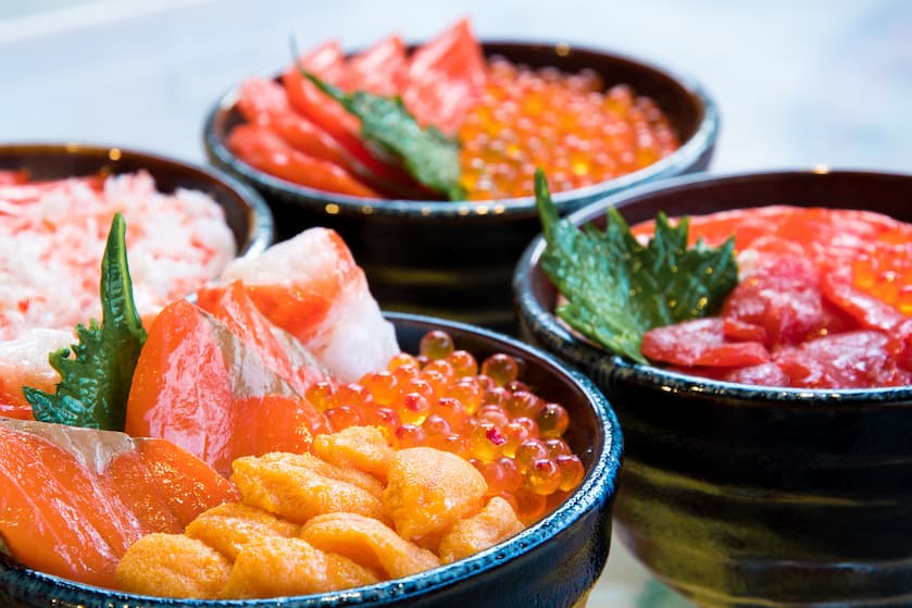 北海道の海鮮丼