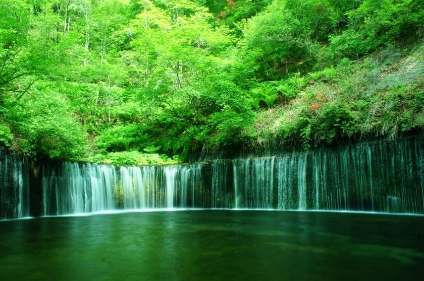 軽井沢の見どころ、白糸の滝